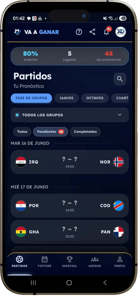 Pantalla Partido